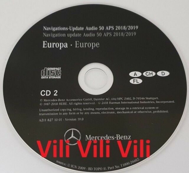 mercedes benz navigation cd audio 50 aps 2013/14